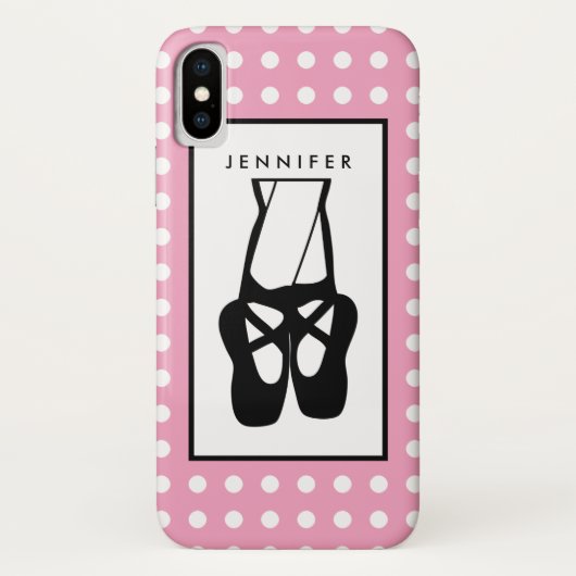 Coques Case-Mate iPhone Chaussons Bleu Noir En Pointe (Dos)
