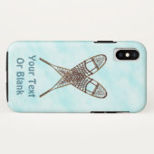 Coques Case-Mate iPhone Chaussures À Neige Traversées Sur Neige (Dos (Horizontal))