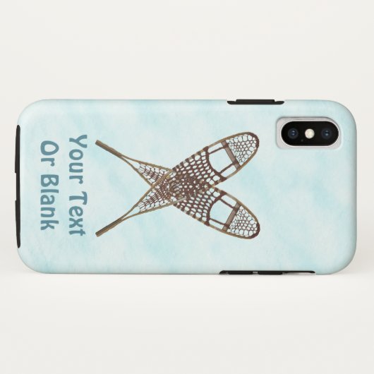 Coques Case-Mate iPhone Chaussures À Neige Traversées Sur Neige (Dos (Horizontal))