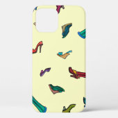 Coques Case-Mate iPhone Chaussures aquarelle motif transparent (Verso)