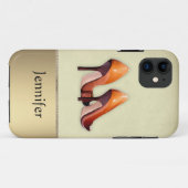 Coques Case-Mate iPhone Chaussures chaudes de nom (Dos (Horizontal))