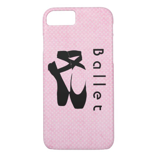 Coques Case-Mate iPhone Chaussures de Ballet Noir En Pointe (Dos)