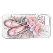 Coques Case-Mate iPhone Chaussures et fleurs de ballon rose (Dos (Horizontal))