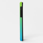Coques Case-Mate iPhone Chaux Pale Et Bleu Deux Tons (Dos/Gauche)