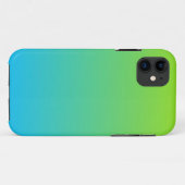 Coques Case-Mate iPhone Chaux Pale Et Bleu Deux Tons (Dos (Horizontal))