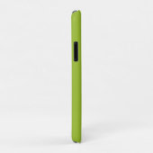 Coques Case-Mate iPhone Chaux Vert Noir Blanc Noir Monogramme Nom (Dos/Droite)