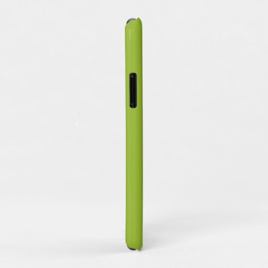 Coques Case-Mate iPhone Chaux Vert Noir Blanc Noir Monogramme Nom (Dos/Droite)