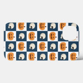 Coques Case-Mate iPhone Checks de Skulls et Pumkins (Verso (horizontal))
