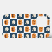 Coques Case-Mate iPhone Checks de Skulls et Pumkins (Verso (horizontal))