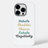 Coques Case-Mate iPhone Cheddar Inhale Fromage Exhale Négativité (Verso)