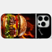 Coques Case-Mate iPhone Cheeseburger à la vapeur gastronomique (Verso (horizontal))