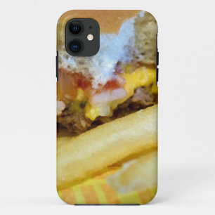 Coque iPhone 11 Cheeseburger et fritures