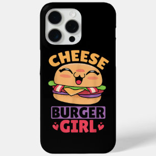 Coque iPhone 15 Pro Max Cheeseburger Girl, Hamburger Women et Cheeseburge