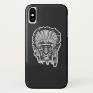 Case-Mate iPhone Case Chef de tigre de Natif américain
