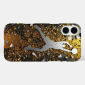 Coques Case-Mate iPhone Chelem or et noir (Verso (horizontal))
