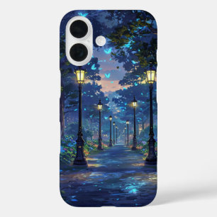 Coques iPhone 16 Chemin de Forêt de Nuit Magique