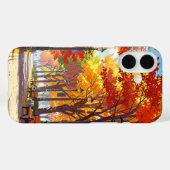 Coques Case-Mate iPhone Chemin du parc d'automne (Verso (horizontal))