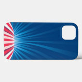 Coques Case-Mate iPhone Chemin rouge et blanc avec Blue Rays Mobile (Verso (horizontal))