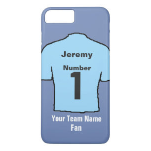 Coque Case-Mate Pour iPhone Chemise de football Blue Sky Light Choisissez le n