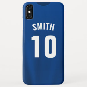 Case-Mate iPhone Case Chemise de football sur mesure - Bleu
