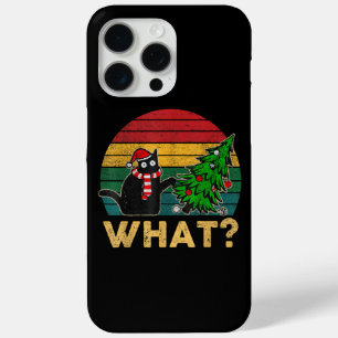 Coque iPhone 15 Pro Max Chemise de Noël Sweater Drôle Ugly Chat Moche San