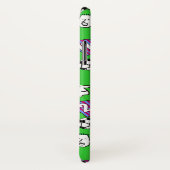 Coques Case-Mate iPhone Chemises de football Claret Bleu Design. (Dos/Droite)