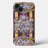 Coques Case-Mate iPhone Chenonceau Parka Baroque Monogramme français (Verso)