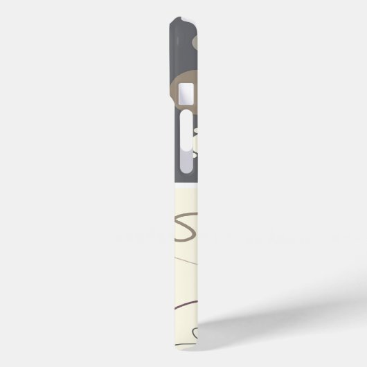 Coques Case-Mate iPhone Chèque Café Points Plaid Scribbles Stripes Motif (Verso / Gauche)