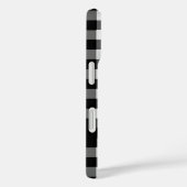 Coques Case-Mate iPhone Chèque de bison noir Plaid personnalisé (Verso / Droite)