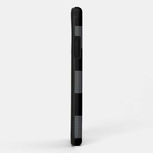 Coques Case-Mate iPhone Chèque de buffle avec monogramme (Dos/Droite)