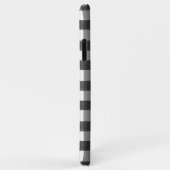 Coques Case-Mate iPhone Chèque de buffle noir et blanc (Dos/Droite)