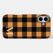 Coques Case-Mate iPhone Chèque Plaid Buffalo Orange (Verso (horizontal))