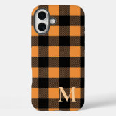 Coques Case-Mate iPhone Chèque Plaid Buffalo Orange (Verso)
