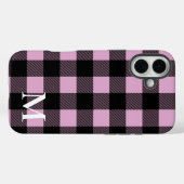 Coques Case-Mate iPhone Chèque Plaid Buffalo Rose (Verso (horizontal))
