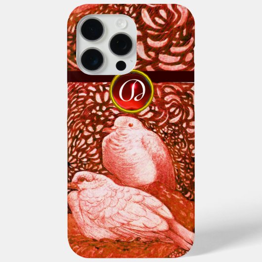 COQUES Case-Mate iPhone CHÈQUES BLANCS EN MONOGRAM ROUGE (Verso)