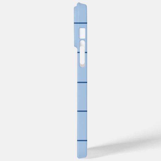 Coques Case-Mate iPhone Chèques bleus mignons (Verso / Gauche)