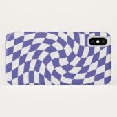 Coques Case-Mate iPhone Chèques déformés Psychédélique rétro (Dos (Horizontal))