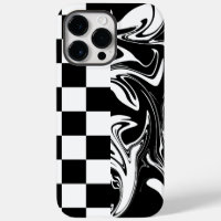 Chèques et tourbillons - Noir et Blanc