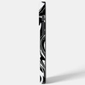 Coques Case-Mate iPhone Chèques et tourbillons - Noir et Blanc (Verso / Gauche)