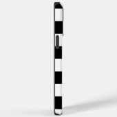 Coques Case-Mate iPhone Chèques et tourbillons - Noir et Blanc (Verso / Droite)