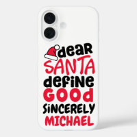 Cher Père Noël Définir le bon design de Noël