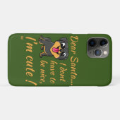 Coques Case-Mate iPhone CHER PÈRE NOËL, JE SUIS MORT ! drôle, mignon chien (Dos (Horizontal))