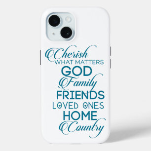 Coque Pour iPhone 15 Chercher ce qui compte Turquoise