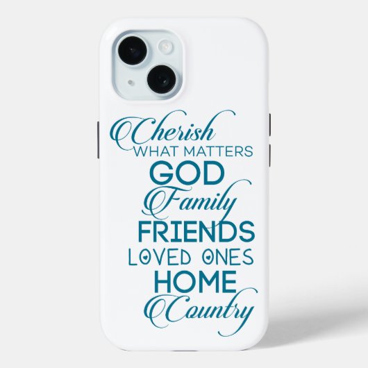 Coques Case-Mate iPhone Chercher ce qui compte Turquoise (Verso)