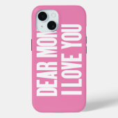 Coques Case-Mate iPhone Chère maman, je t'aime (Verso)