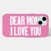 Coques Case-Mate iPhone Chère maman, je t'aime (Verso (horizontal))