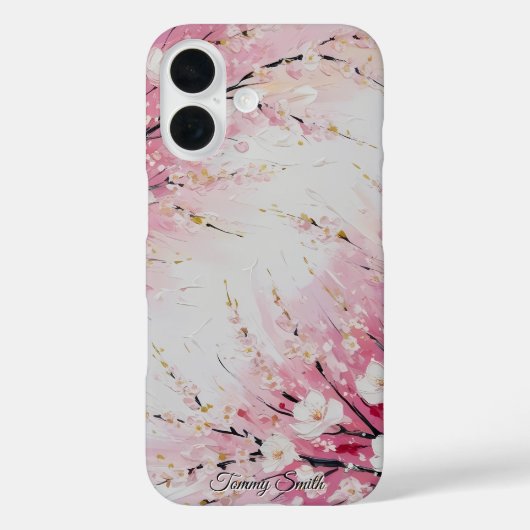 Coques Case-Mate iPhone Cherry Blossom Breeze Abstrait (Verso)