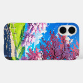 Coques Case-Mate iPhone Cherry Blossom Hills - Anime Spring Paysage (Verso (horizontal))