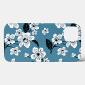 COQUES Case-Mate iPhone CHERRY BLOSSOM - SAKURA (BLEU FUMEUR) (Verso (horizontal))