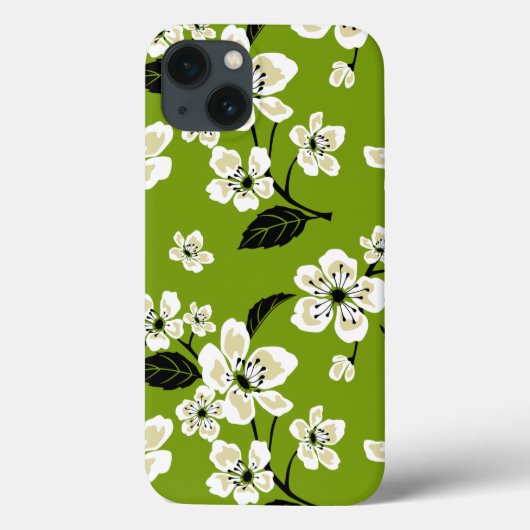 COQUES Case-Mate iPhone CHERRY BLOSSOM - SAKURA (MATCHA GREEN) (Verso)